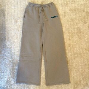 White Fox wide leg sweatpants NWOT
